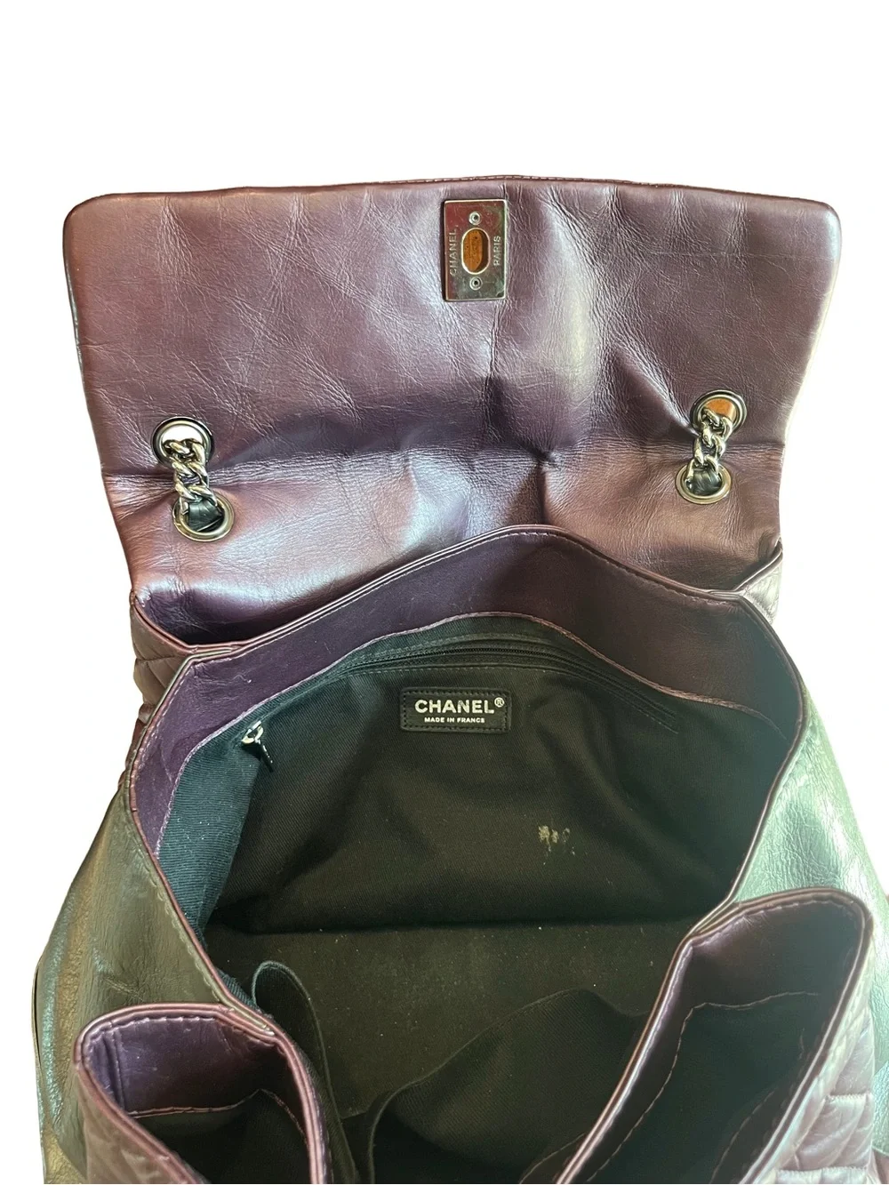 Chanel Fall 2012 Purple Lady Pearly Tote 17 Series Lambskin Karl Lagerfeld